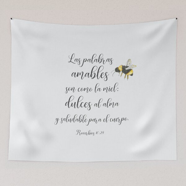Item preview, Proverbios 16:24, Spanish Bible Verse designed and sold by latiendadearyam.