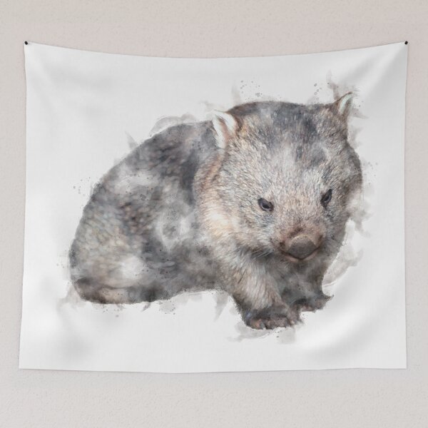 Item preview, Wombat Watercolour Artwork  designed and sold by Typeglyphs.