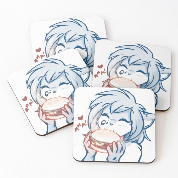 Item preview, Furry eating a burger designed and sold by SgtAwesomeness.