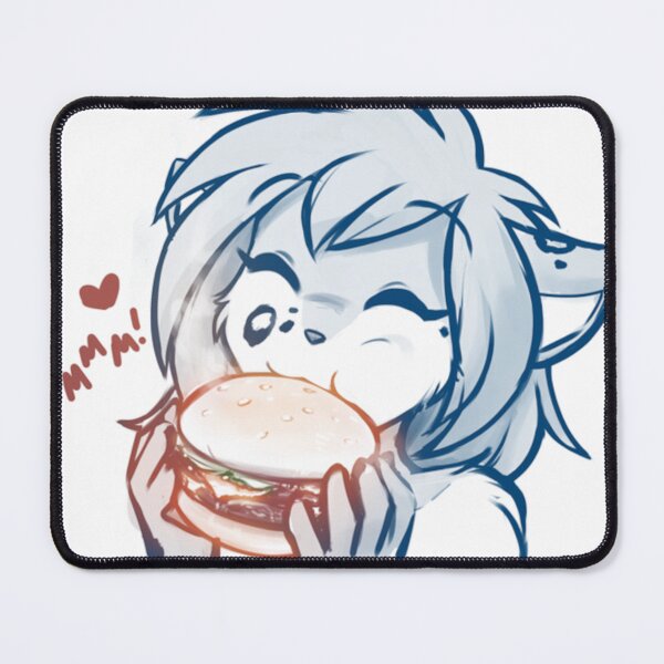 Item preview, Furry eating a burger designed and sold by SgtAwesomeness.