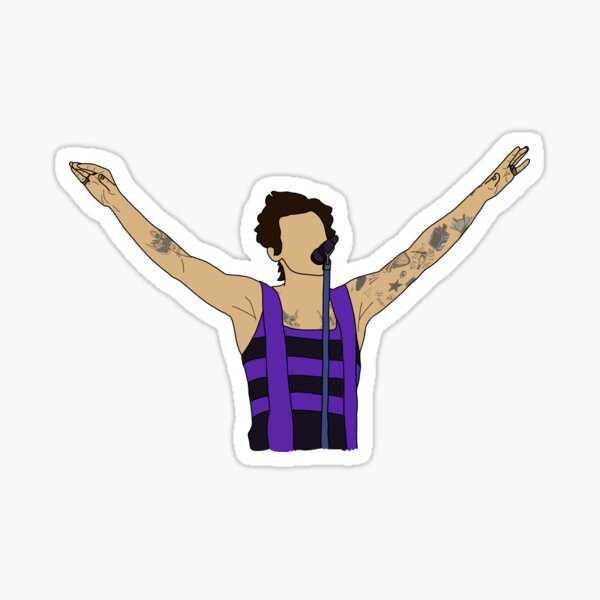 Harry Styles Bbc Radio Big Weekend Harrys House Sticker By Nataliaivonica Redbubble