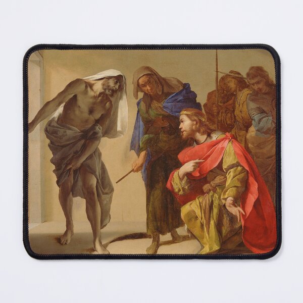Item preview, The Shade of Samuel Invoked by Saul | Bernardo Cavallino | 1656 Renaissance Biblical Art designed and sold by CJET.