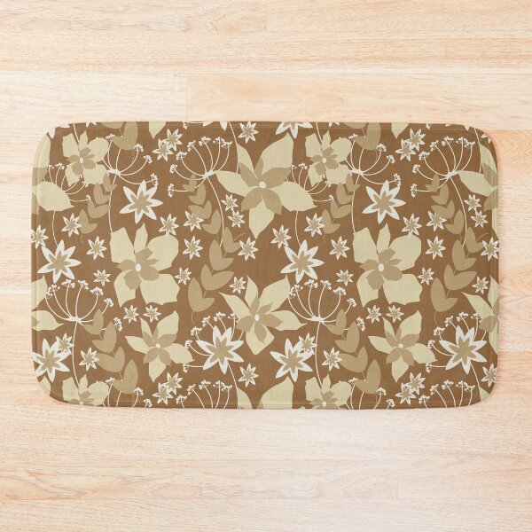 Item preview, Floral Coffee Colours Repeat designed and sold by S-Warner.