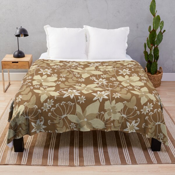Item preview, Floral Coffee Colours Repeat designed and sold by S-Warner.