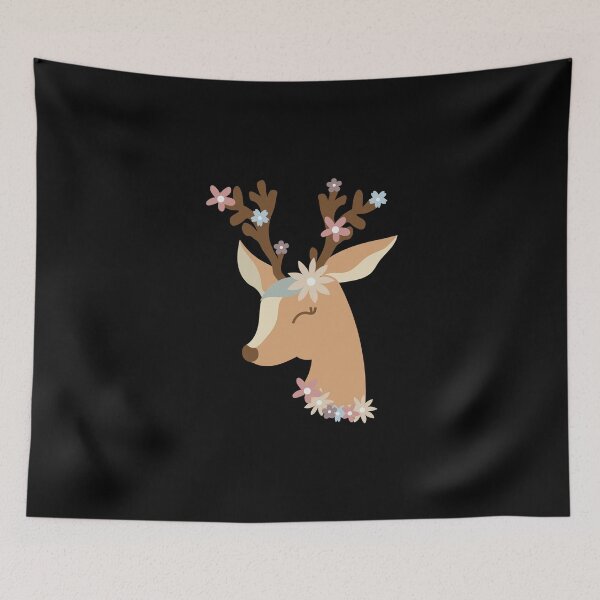 Item preview, Spring Deer | Flowers | Floral Deer | Nature | Wildlife designed and sold by Ravenvine.