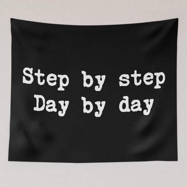 Item preview, Step By Step Day By Day Motivational Quote for Success designed and sold by allysmar.