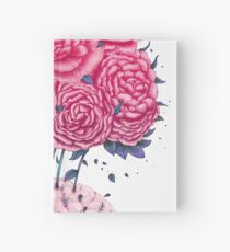 Creative Brains with peonies Hardcover Journal