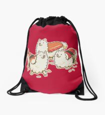 Alpaca Sushi Niguiri Drawstring Bag