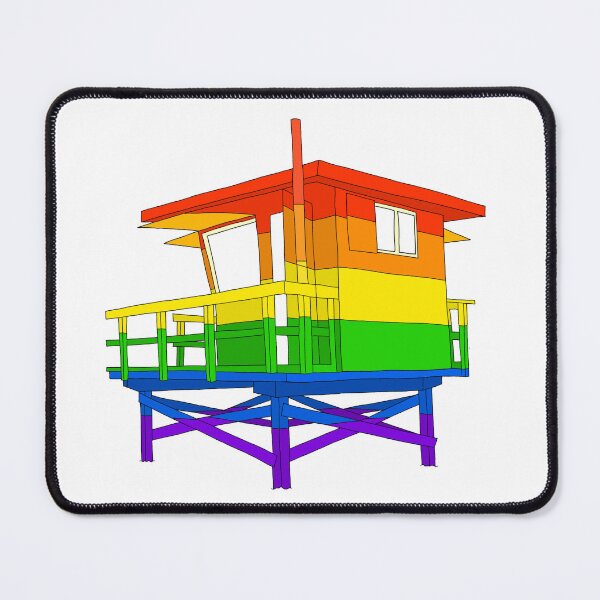 Item preview, Rainbow Lifeguard Tower designed and sold by Ava Stoughton.