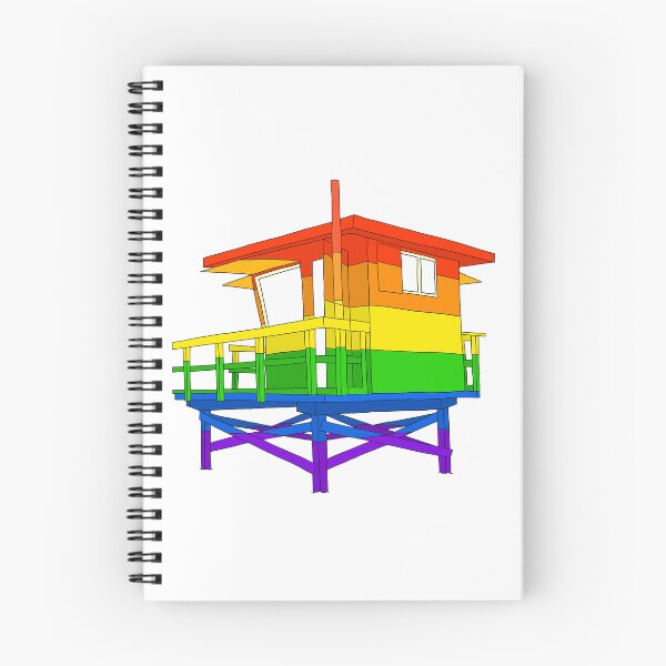 Item preview, Rainbow Lifeguard Tower designed and sold by Ava Stoughton.