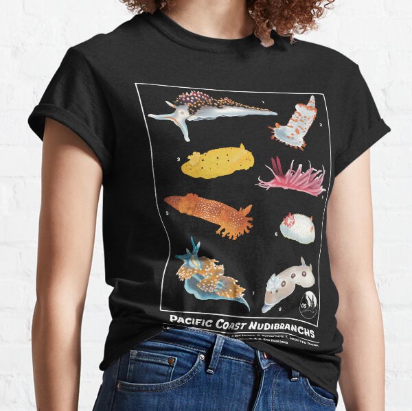 Item preview, Pacific Coast Nudibranchs Shirt designed and sold by Opalescent Studios.