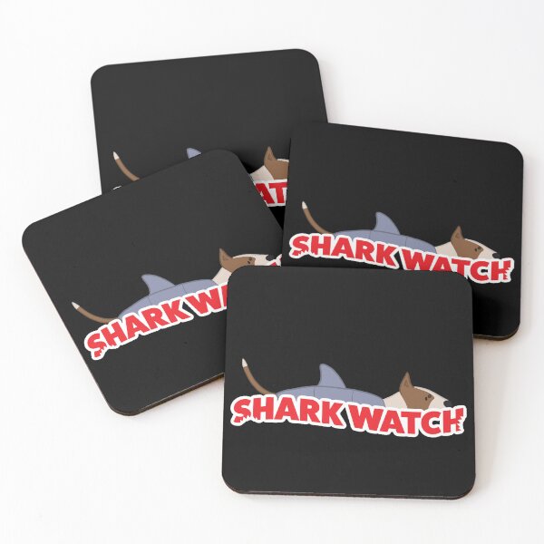 Item preview, Shark Watch - Bull Terrier (White and Red) designed and sold by KodiakGoods.