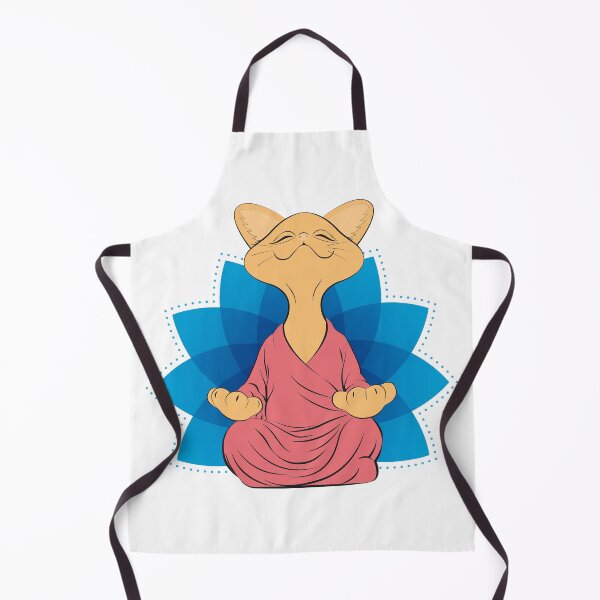 Item preview, Buddha cat meditating - Guru cat - Namaste - Stay zen like a meditating cat. designed and sold by H Jonas.