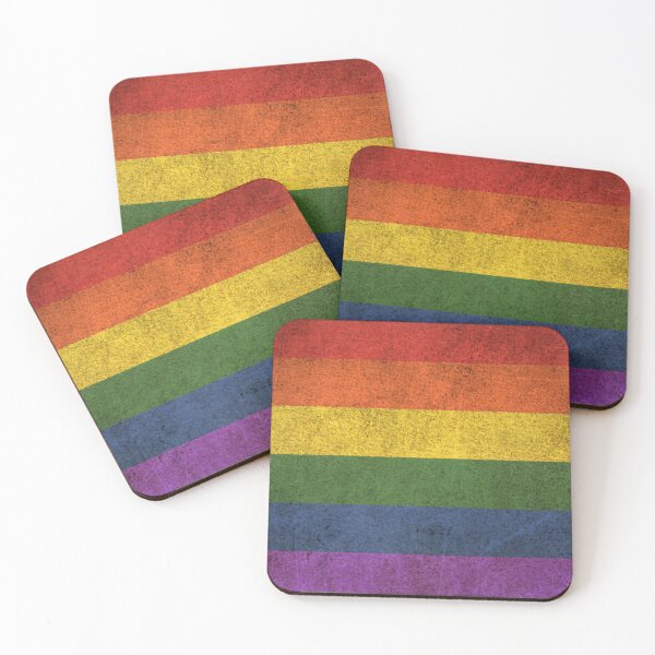 Item preview, Old and Worn Distressed Vintage Gay Pride Rainbow Flag designed and sold by JeffBartels.