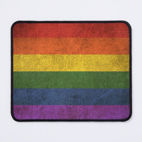 Item preview, Old and Worn Distressed Vintage Gay Pride Rainbow Flag designed and sold by JeffBartels.