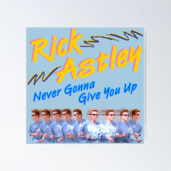 Movie poster of rick astley's quest for the legendary rickroll amulet