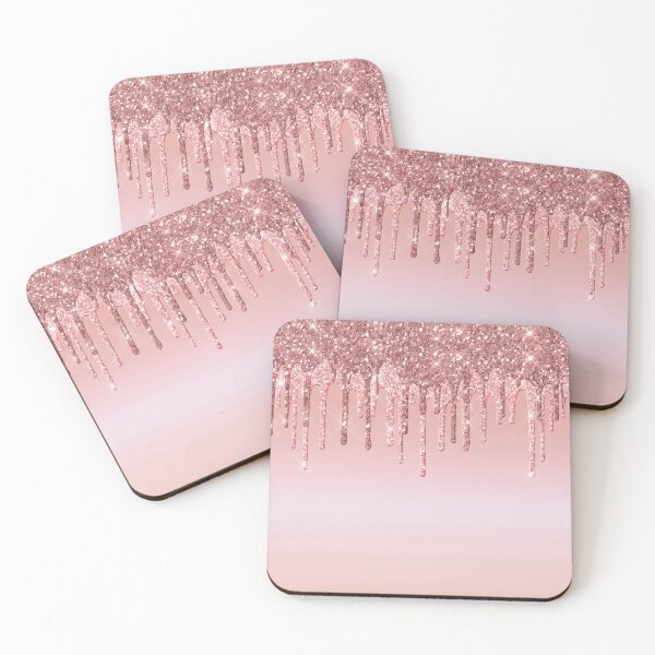 Item preview, Trendy Rose Gold Dripping Glitter Foil Background 33 designed and sold by TrendyGlitter.