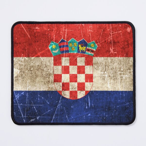 Item preview, Vintage Aged and Scratched Croatian Flag designed and sold by JeffBartels.