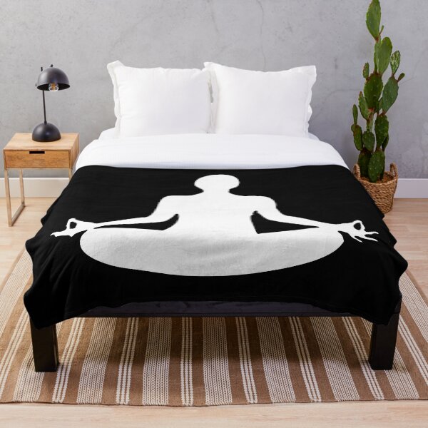 Item preview, A meditating silhouette on black designed and sold by Geestock.