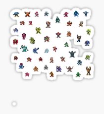 MegaMan 1to6 Robot Masters Sticker