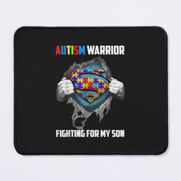 Item preview, autism warrior fighting for my son autism mom dad parents designed and sold by luciaaljudith.