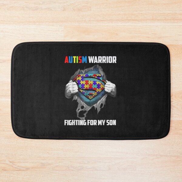 Item preview, autism warrior fighting for my son autism mom dad parents designed and sold by luciaaljudith.