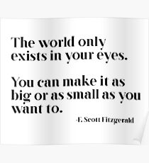 The world only exists in your eyes Poster