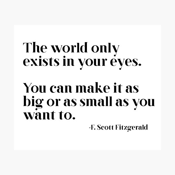 Item preview, The world only exists in your eyes designed and sold by peggieprints.