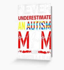 Never Underestimate Autism Mom Prayer Plan Tshirt T-Shirt Greeting Card