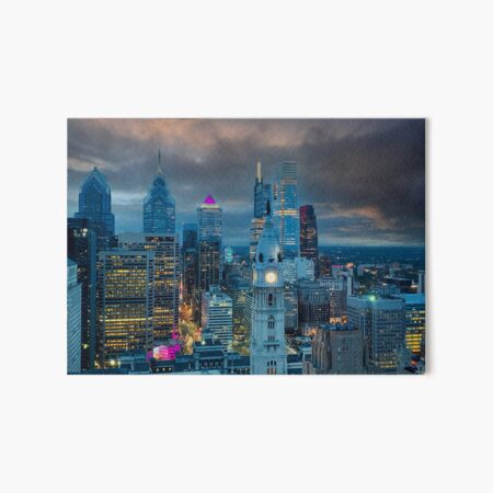 City of Philadelphia Photography Art Board Print