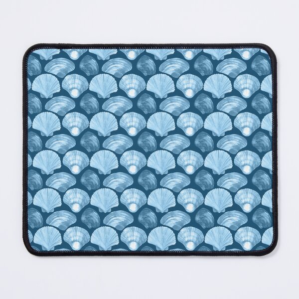 Item preview, Beach Blue Shells Seamless Pattern designed and sold by delikedesign.