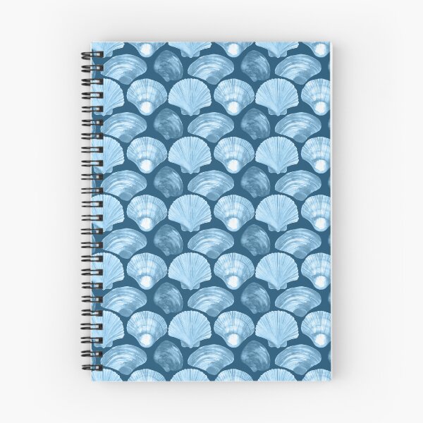 Item preview, Beach Blue Shells Seamless Pattern designed and sold by delikedesign.