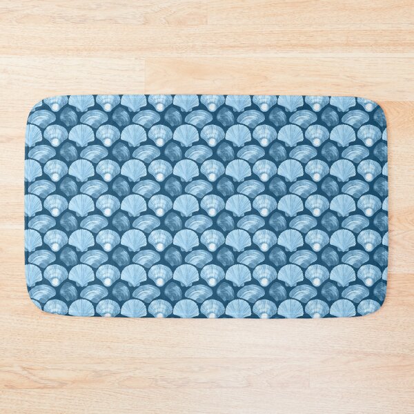 Item preview, Beach Blue Shells Seamless Pattern designed and sold by delikedesign.