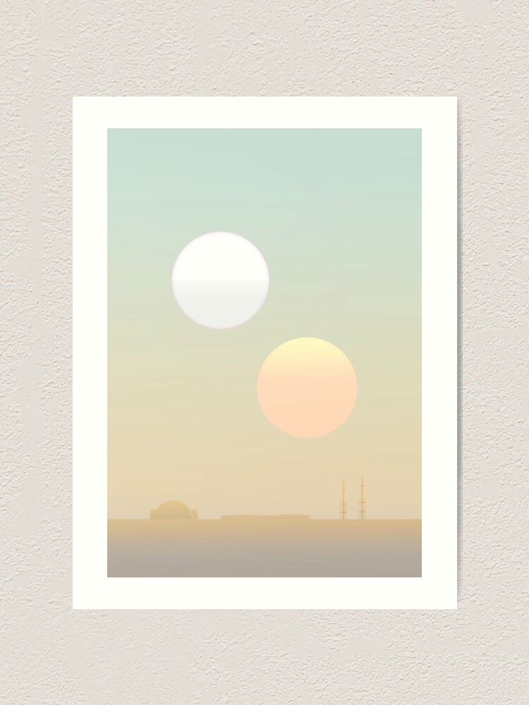 Alternate view of two suns Art Print