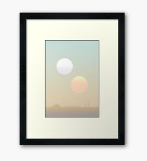 two suns Framed Print