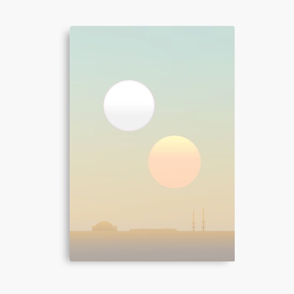 two suns Canvas Print