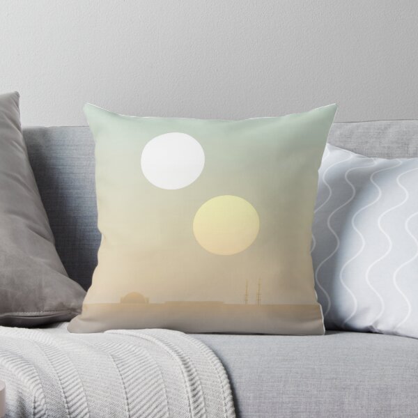 two suns Throw Pillow