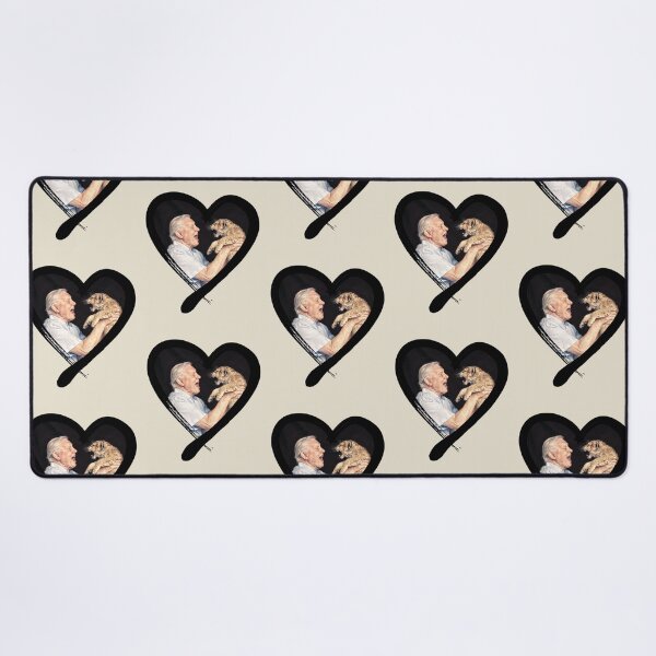 Item preview, David Attenborough - National treasure and natural historian - with cute cub in a heart designed and sold by MadeUKewl.