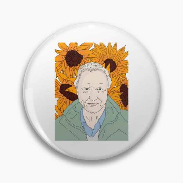 Artikelvorschau, David Attenborough Sonnenblumen entworfen und verkauft von MadeUKewl.