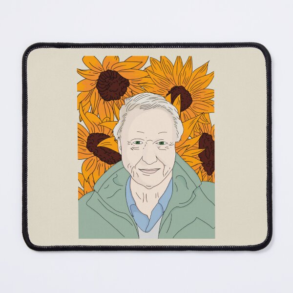 Item preview, David Attenborough Sunflowers designed and sold by MadeUKewl.