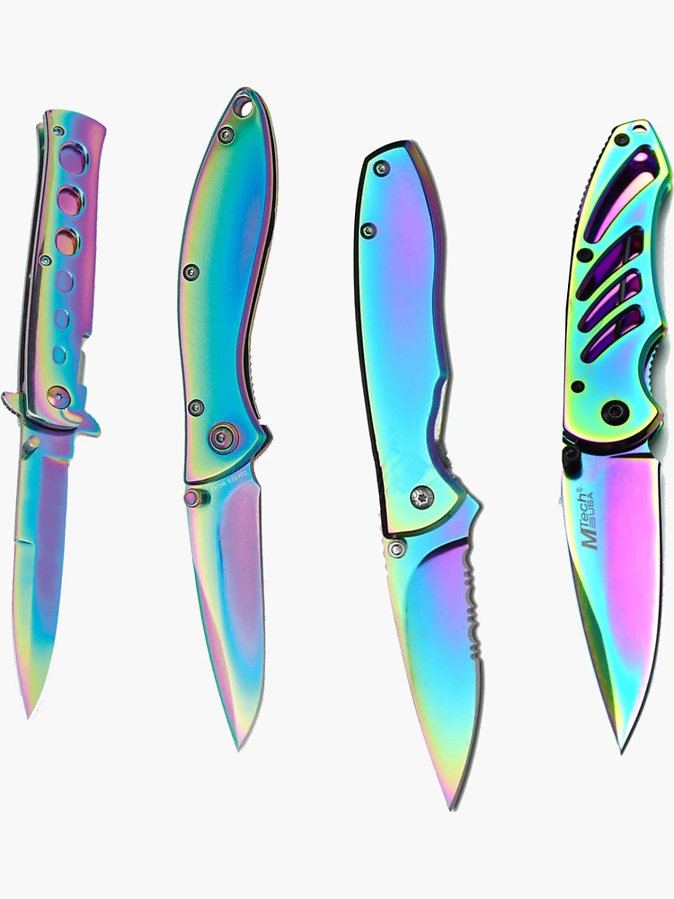 Holographic Rainbow Knives Aesthetic Hardcover Journal for Sale by  YumeYume