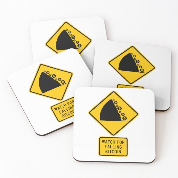 Item preview, Road Sign - Watch for Falling Bitcoin designed and sold by Clusterfudge.