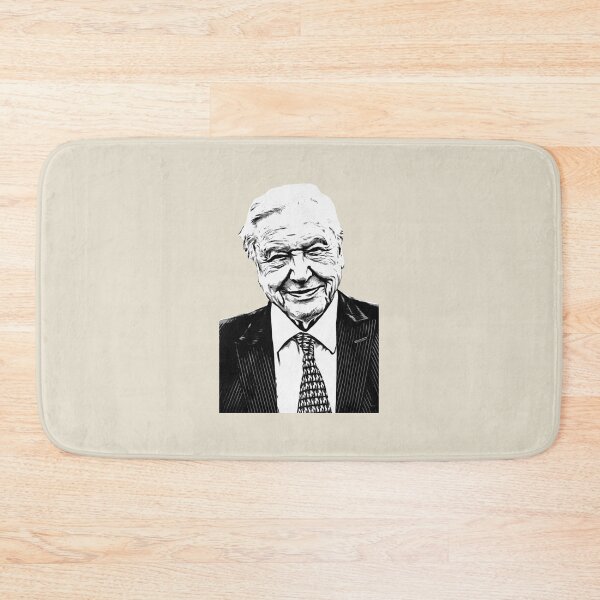 Item preview, David Attenborough-black designed and sold by MadeUKewl.