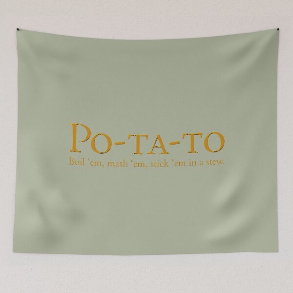 Item preview, Po-ta-to - boil 'em, mash 'em, stick 'em in a stew Baby One-Piece designed and sold by MruricaTick.