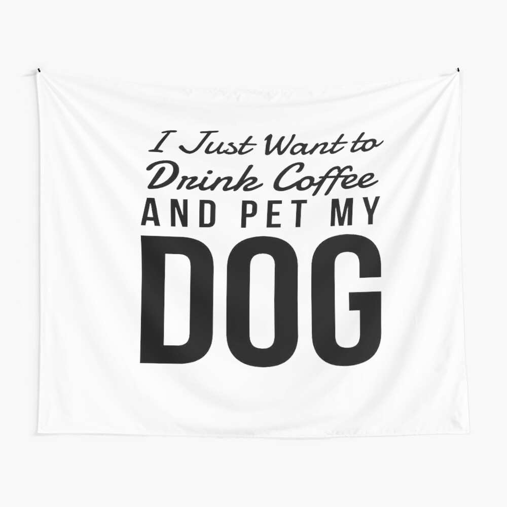 Ich Will Nur Kaffee Trinken Und Meinen Hund In Der Schwarzen Vertikale Streicheln Kinder T Shirt Von Kirstenjrenfroe Redbubble