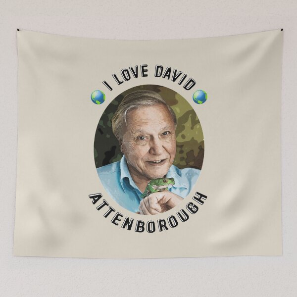 Item preview, I Love David Attenborough designed and sold by MadeUKewl.