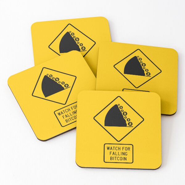 Item preview, Road Sign - Watch for Falling Bitcoin designed and sold by Clusterfudge.