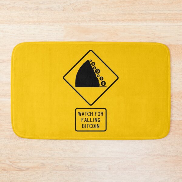 Item preview, Road Sign - Watch for Falling Bitcoin designed and sold by Clusterfudge.