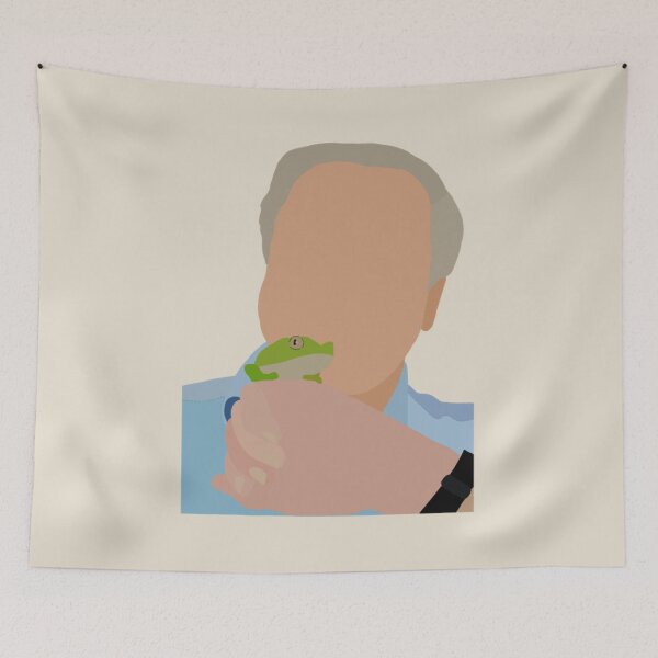 Item preview, Sir David Attenborough -frog designed and sold by MadeUKewl.