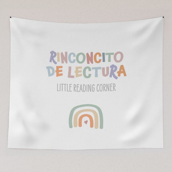 Item preview, Little Reading Corner: Bilingual Print for Children’s Bedroom, Nursery, Playroom, Homeschool or Classroom. designed and sold by AmorAndPixels.